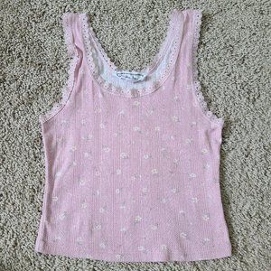 Baby Fit Lace Trim Tank